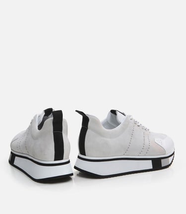  Erkek Deri Beyaz Spor Ayakkabı