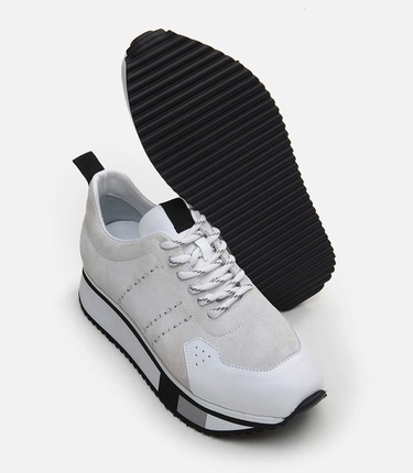  Erkek Deri Beyaz Spor Ayakkabı