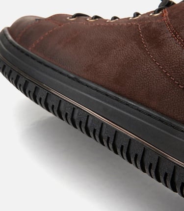  Erkek Deri Kahverengi Günlük Ayakkabı