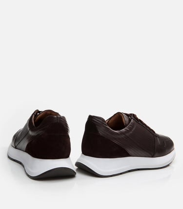  Erkek Deri Kahverengi Spor Ayakkabı