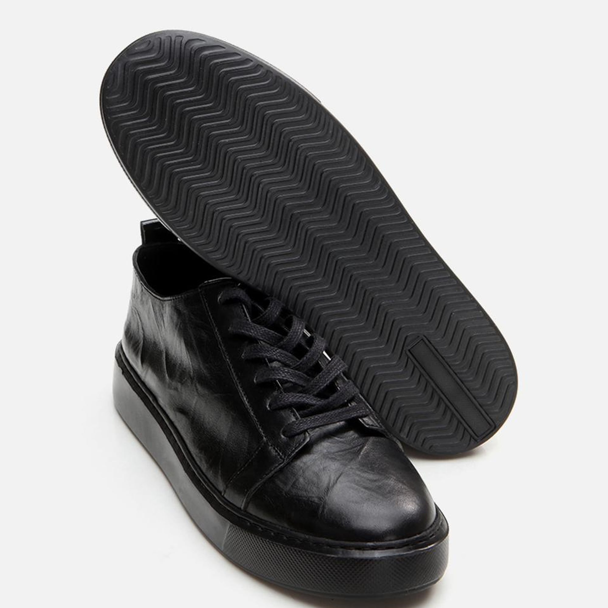 Erkek Deri Siyah Günlük Ayakkabı