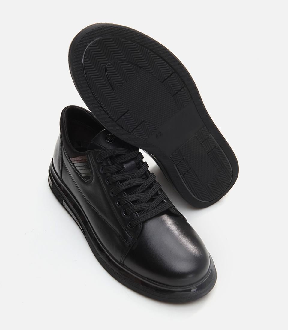 Erkek Deri Siyah Günlük Ayakkabı