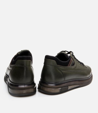  Erkek Deri Haki Günlük Ayakkabı