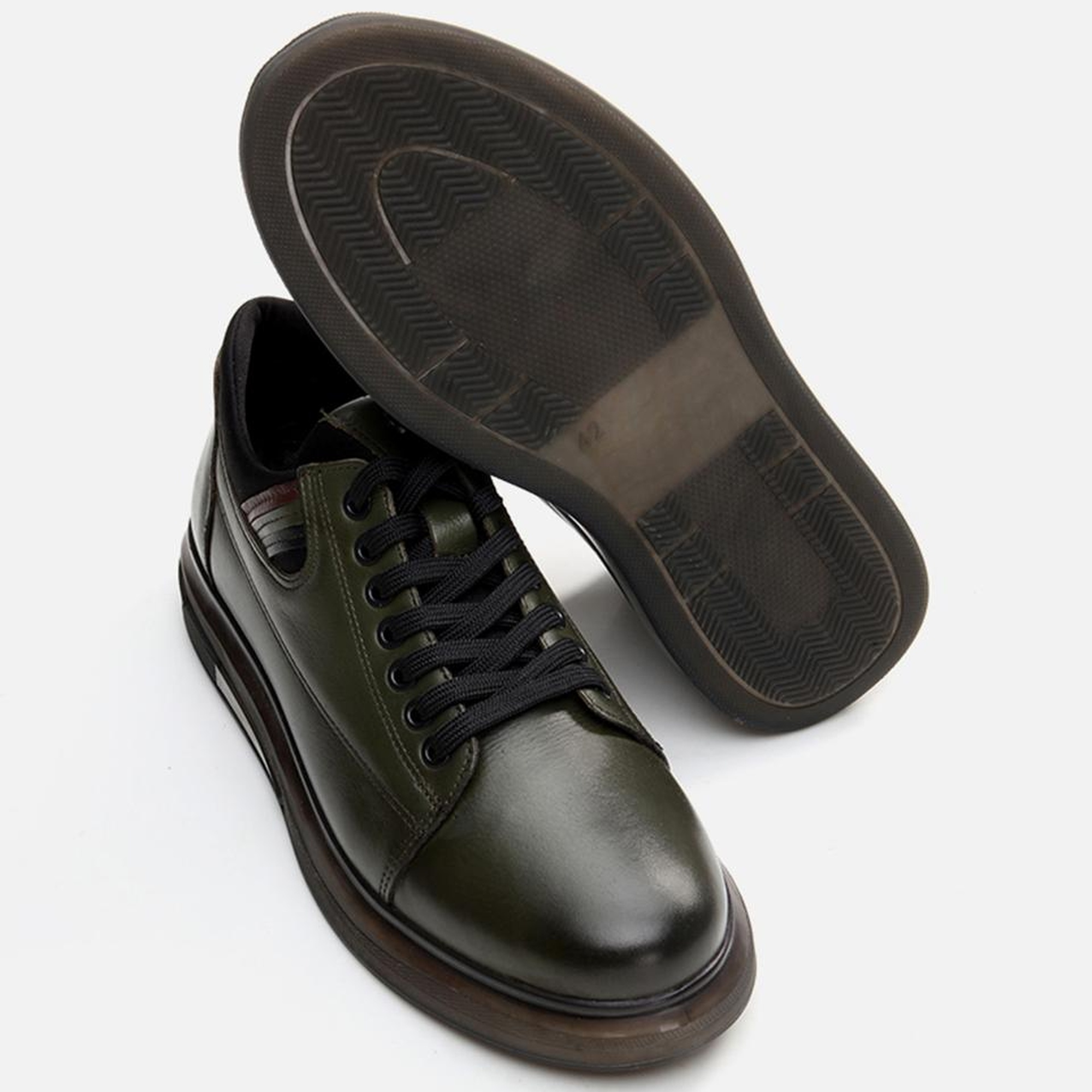 Erkek Deri Haki Günlük Ayakkabı