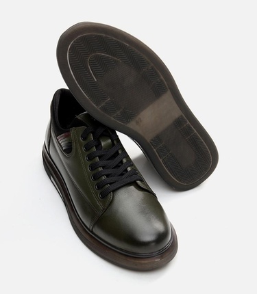  Erkek Deri Haki Günlük Ayakkabı