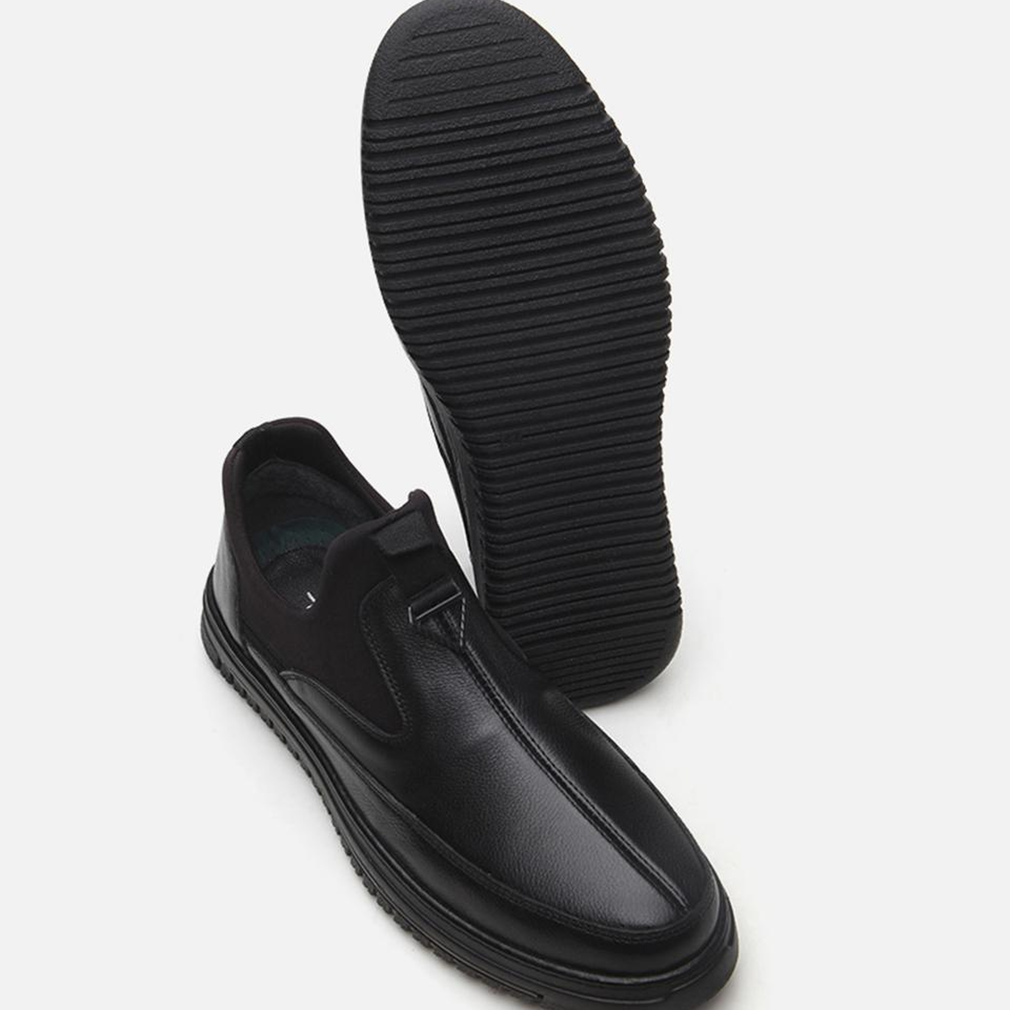 Erkek Deri Siyah Günlük Ayakkabı