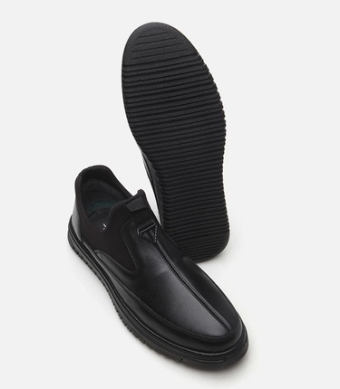  Erkek Deri Siyah Günlük Ayakkabı