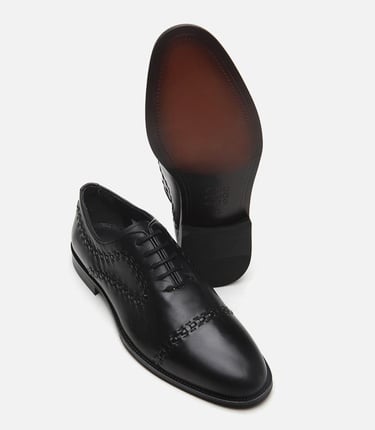  Erkek Deri Siyah Klasik Ayakkabı