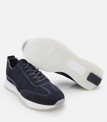  Erkek Süet Deri Lacivert Spor Ayakkabı