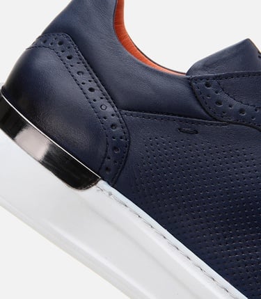  Erkek Deri Lacivert Günlük Ayakkabı