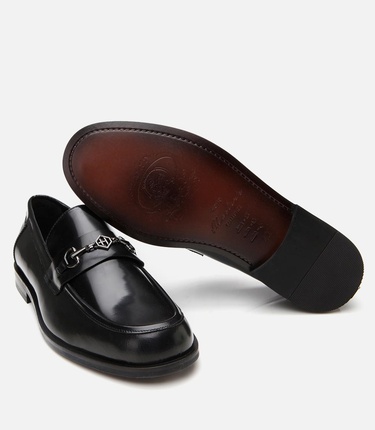  Erkek Deri Siyah Toka Detaylı Loafer