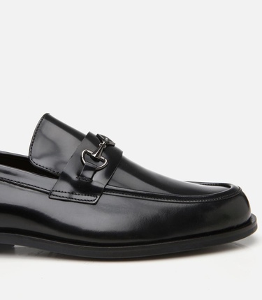  Erkek Deri Siyah Toka Detaylı Loafer