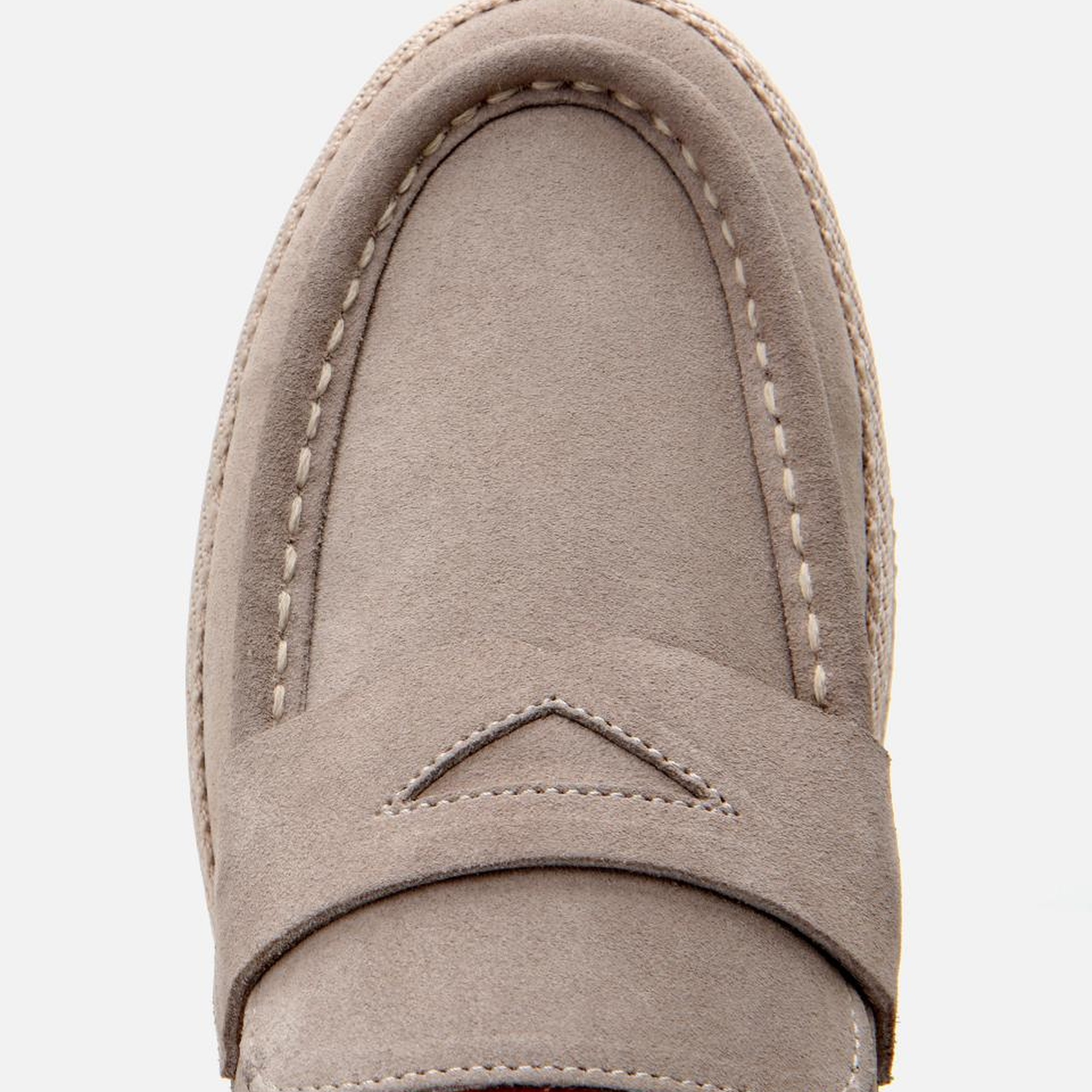 Erkek Süet Deri Bej Ultra Hafif Tabanlı Loafer