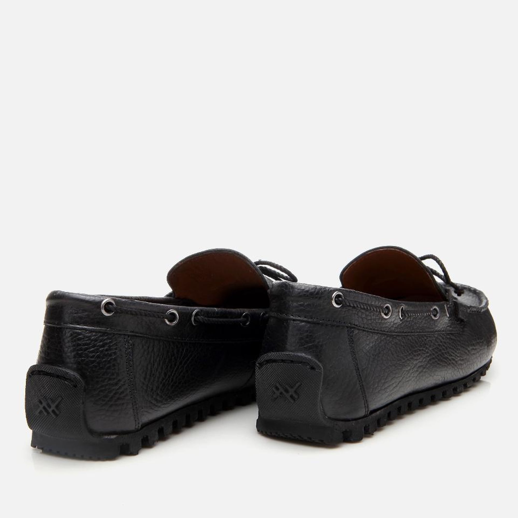 Erkek Deri Siyah Esnek Tabanlı Günlük Loafer