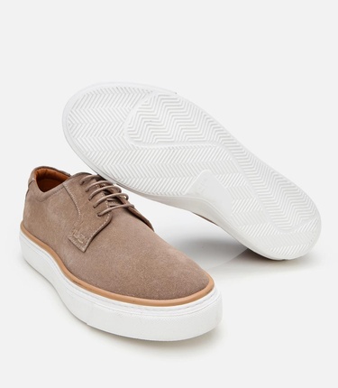  Erkek Süet Deri Bej Hafif Tabanlı Günlük Ayakkabı