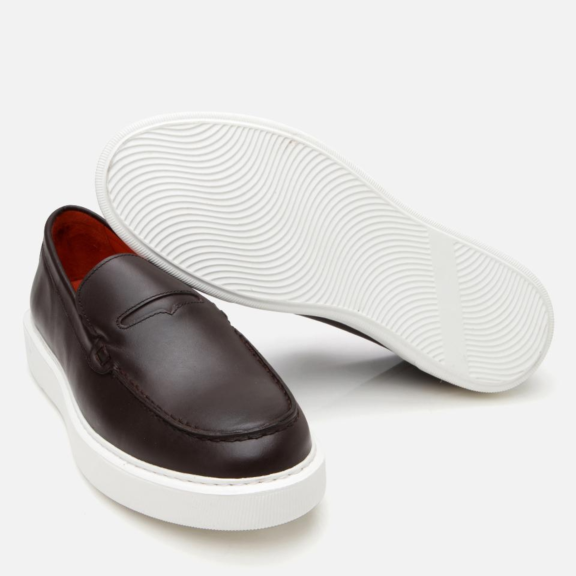 Erkek Deri Kahverengi Hafif Tabanlı Loafer