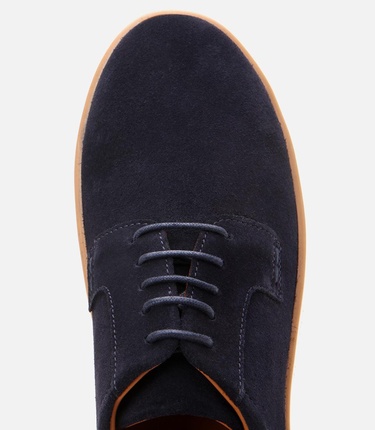  Erkek Süet Deri Lacivert Hafif Tabanlı Günlük Ayakkabı