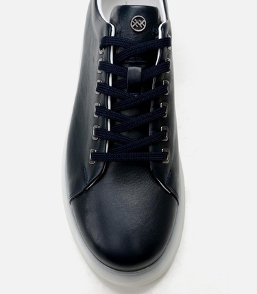  Erkek Deri Lacivert Günlük Ayakkabı