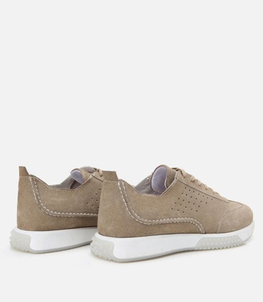  Erkek Deri Bej Spor Ayakkabı