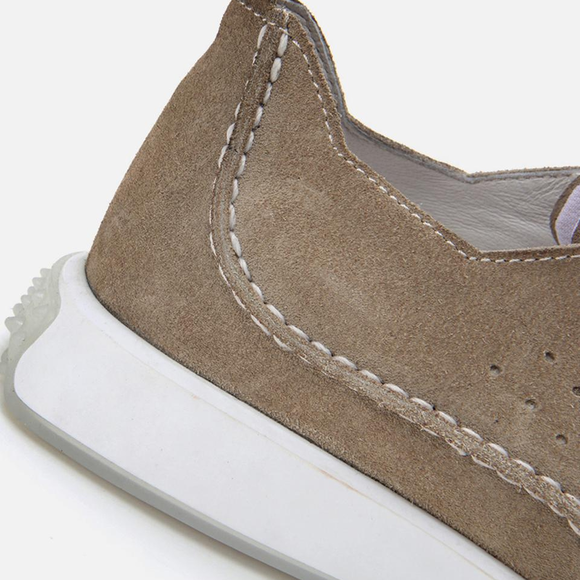 Erkek Deri Bej Spor Ayakkabı