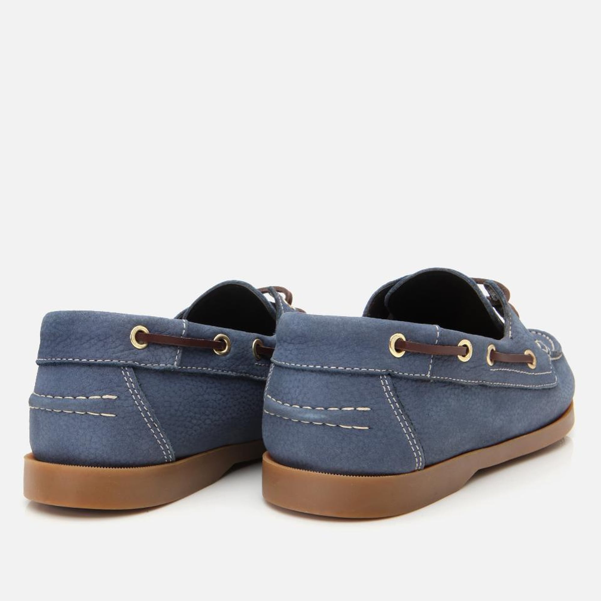 Erkek Nubuk Deri Mavi Bağcık Detaylı Günlük Loafer