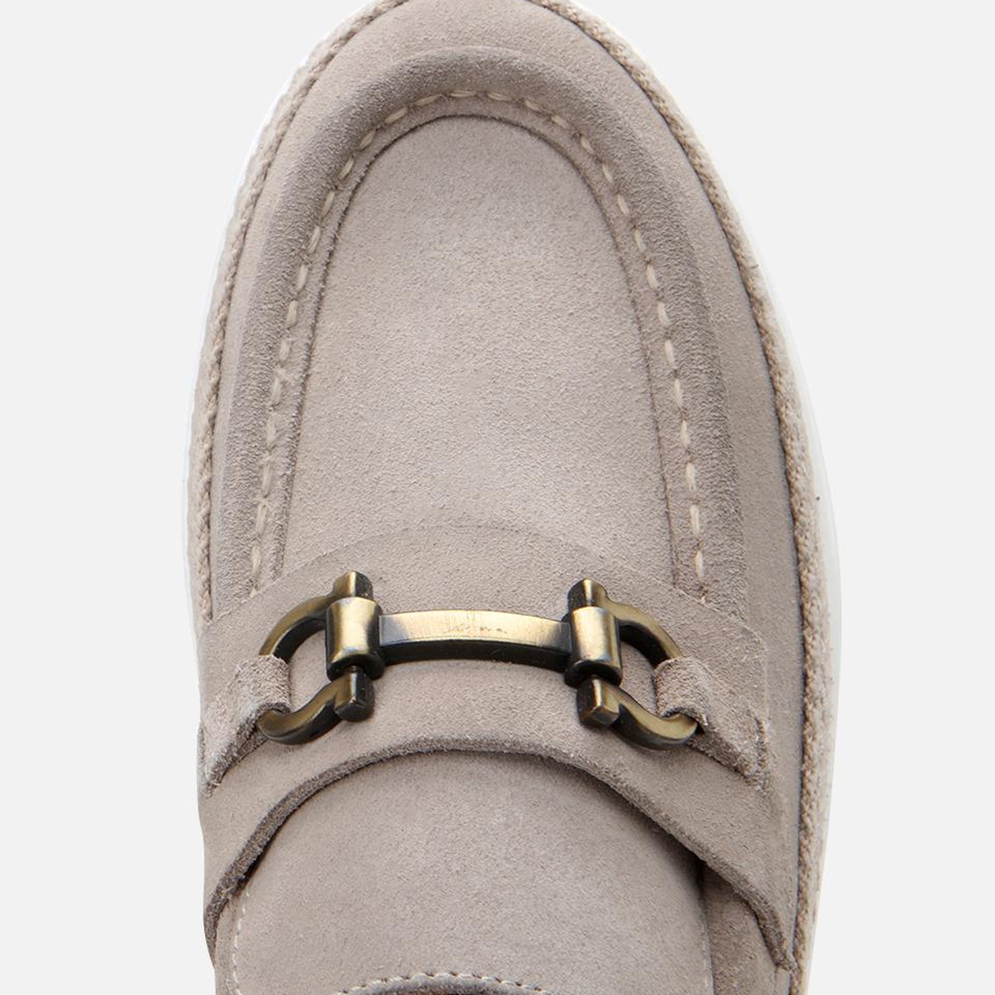 Erkek Süet Deri Bej Ultra Hafif Tabanlı Loafer