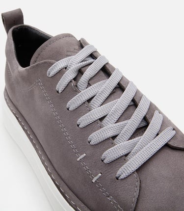  Erkek Nubuk Deri Gri Hafif Tabanlı Spor Ayakkabı