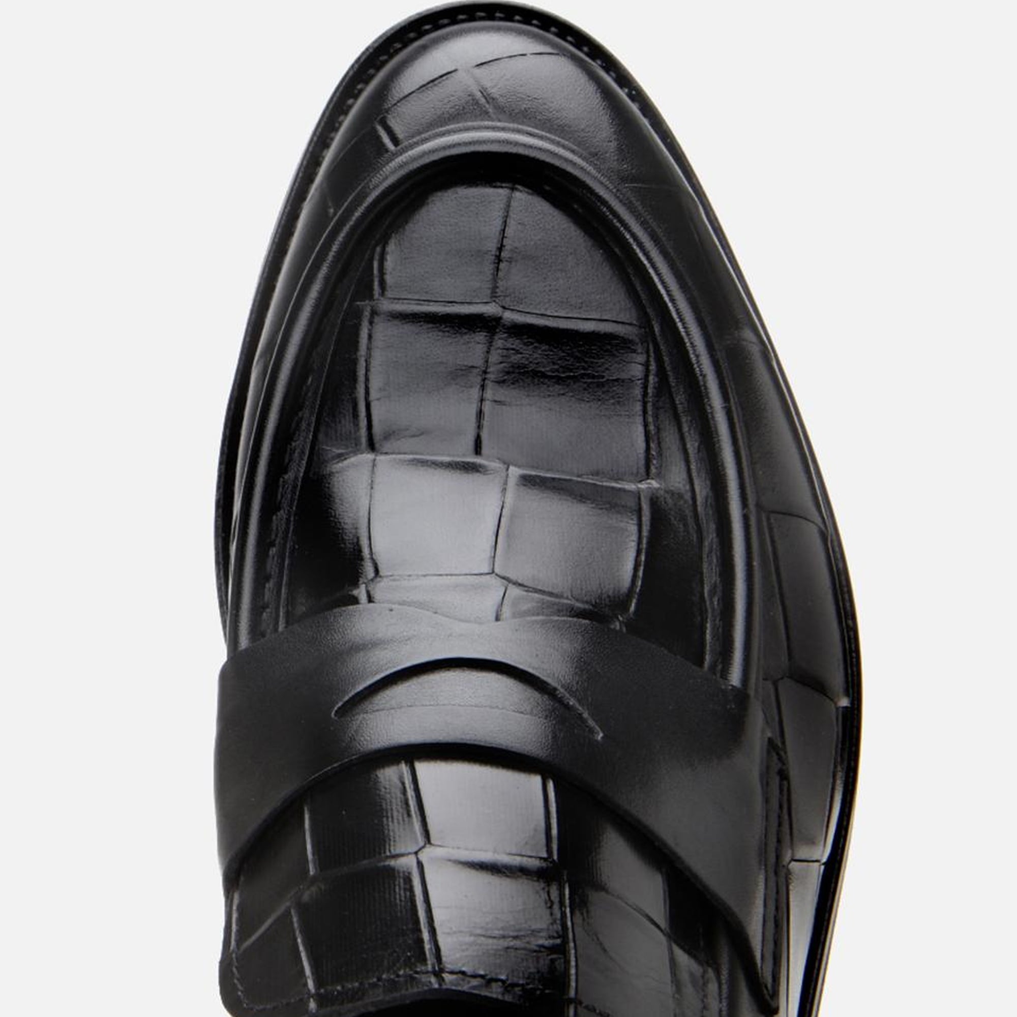 Erkek Deri Siyah Hafif Tabanlı Klasik Loafer