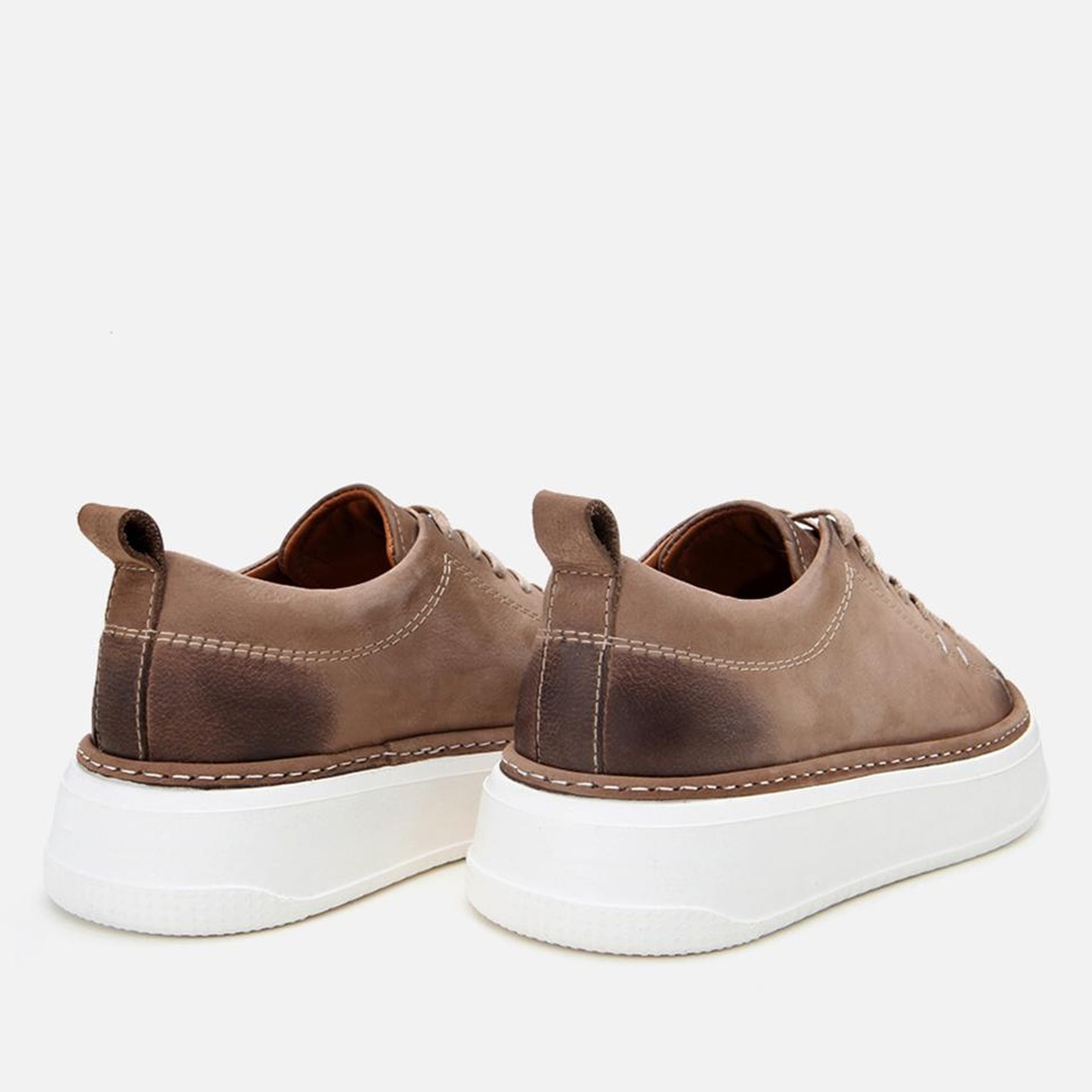 Erkek Nubuk Deri Vizon Hafif Tabanlı Spor Ayakkabı