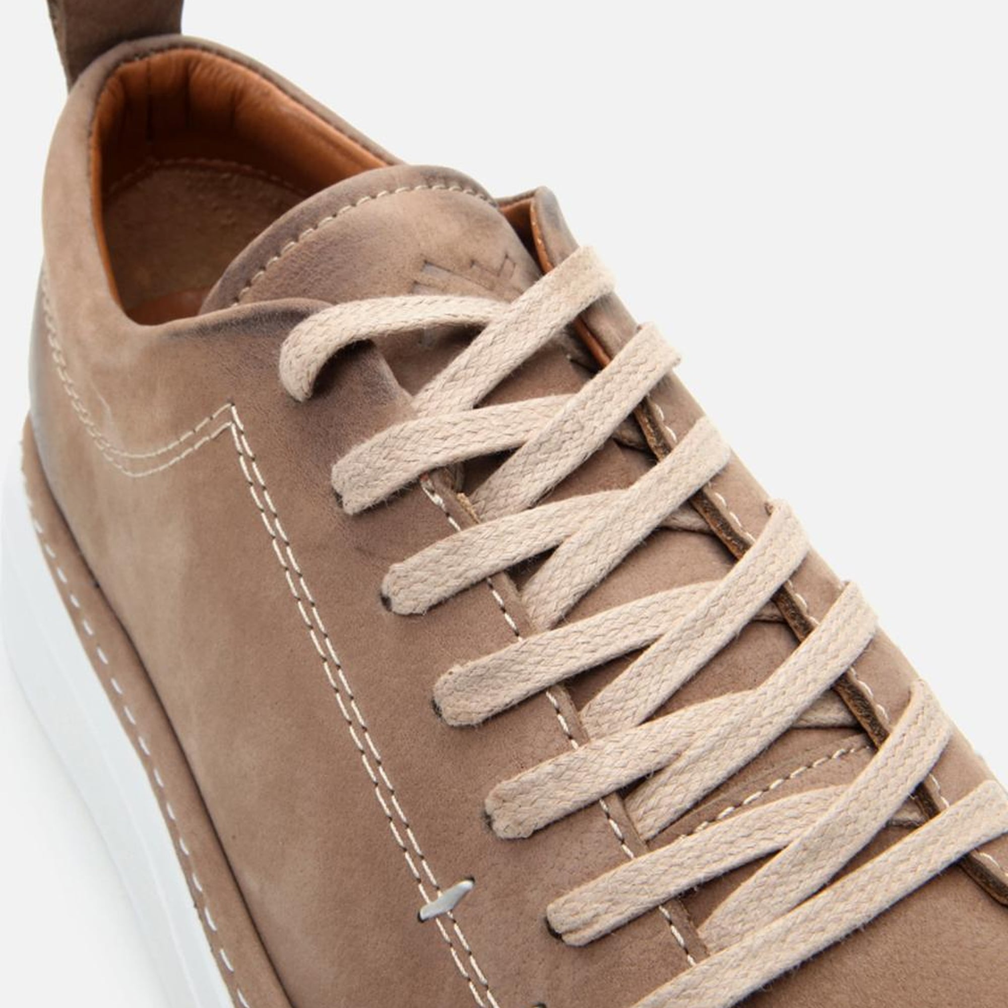 Erkek Nubuk Deri Vizon Hafif Tabanlı Spor Ayakkabı