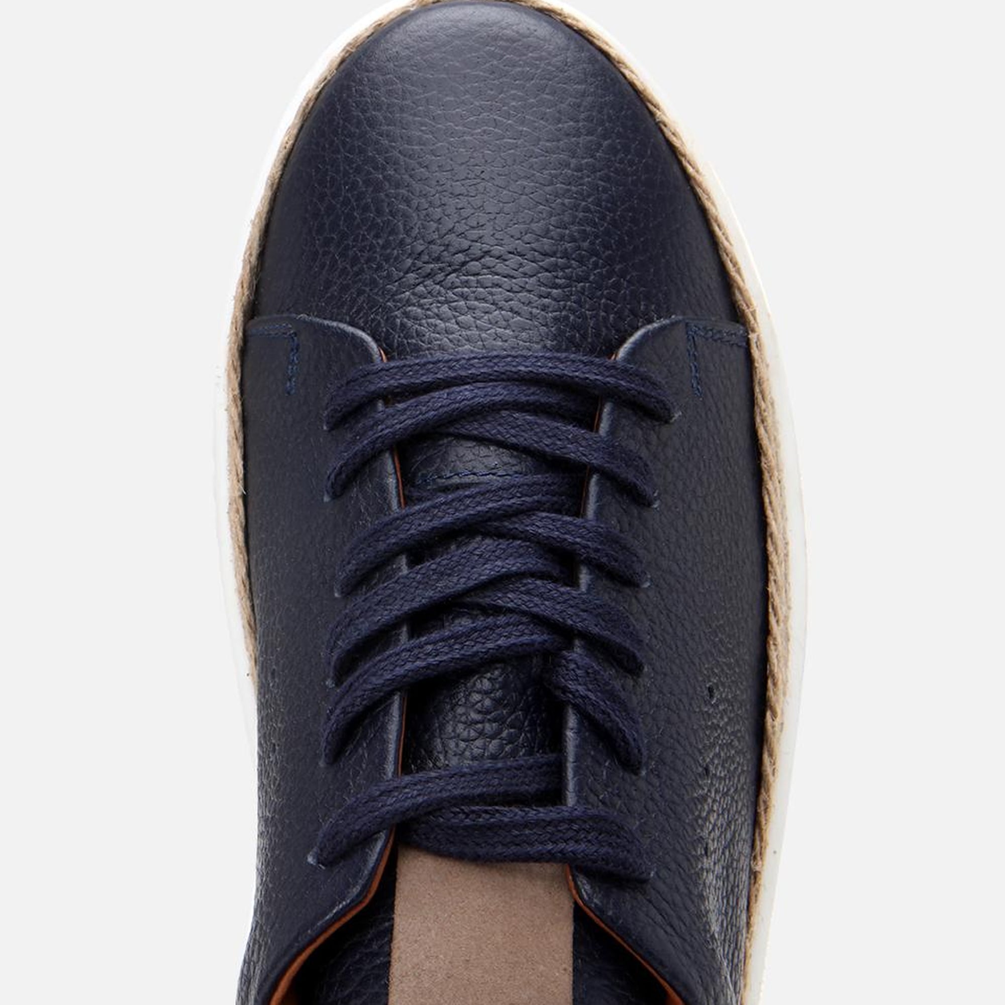 Erkek Deri Lacivert Ultra Hafif Tabanlı Spor Ayakkabı