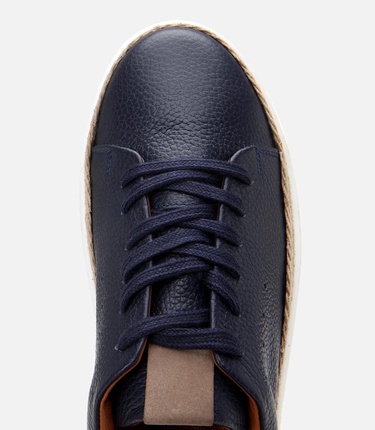  Erkek Deri Lacivert Ultra Hafif Tabanlı Spor Ayakkabı