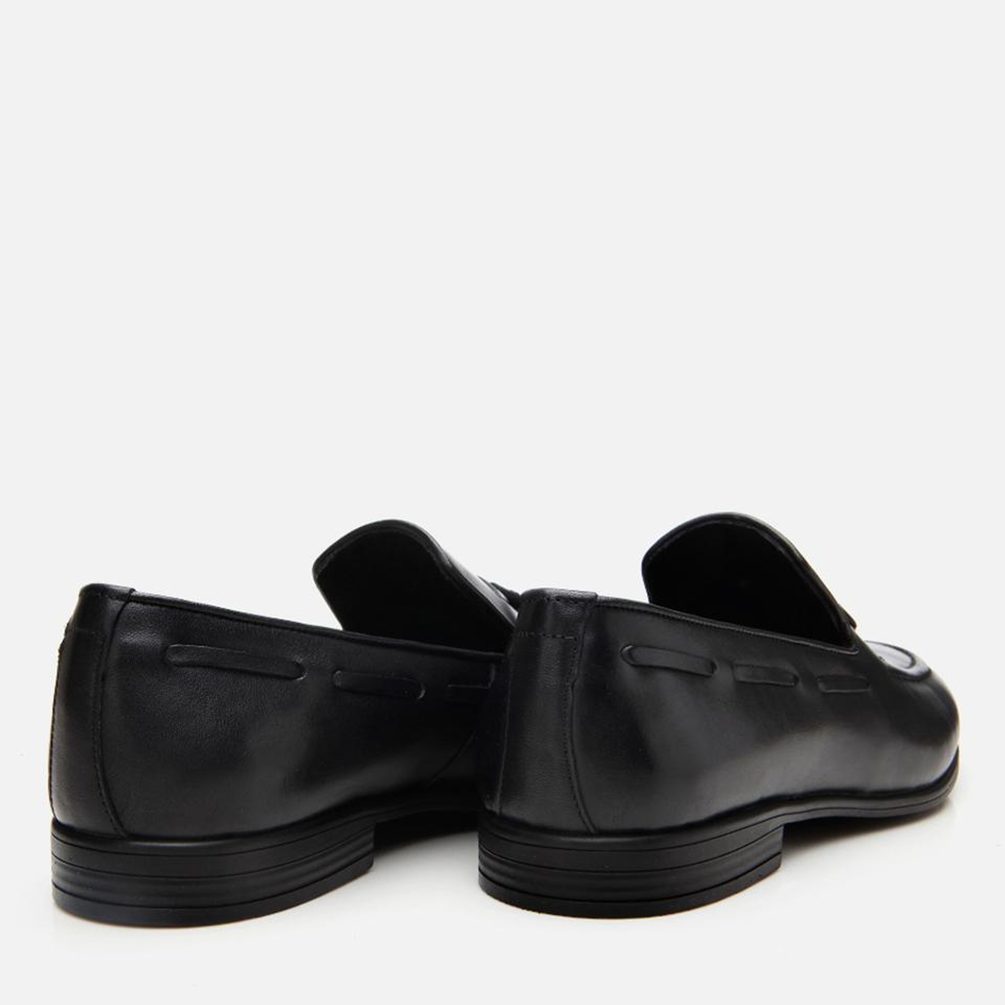 Erkek Deri Siyah Püskül Detaylı Loafer