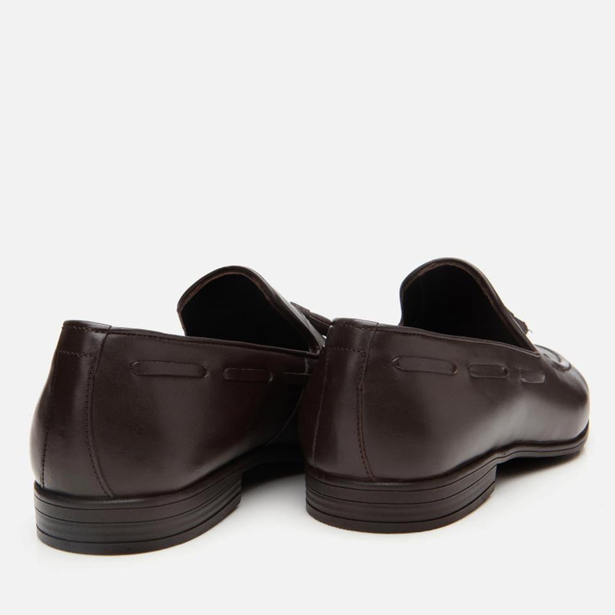 Erkek Deri Kahverengi Püskül Detaylı Loafer