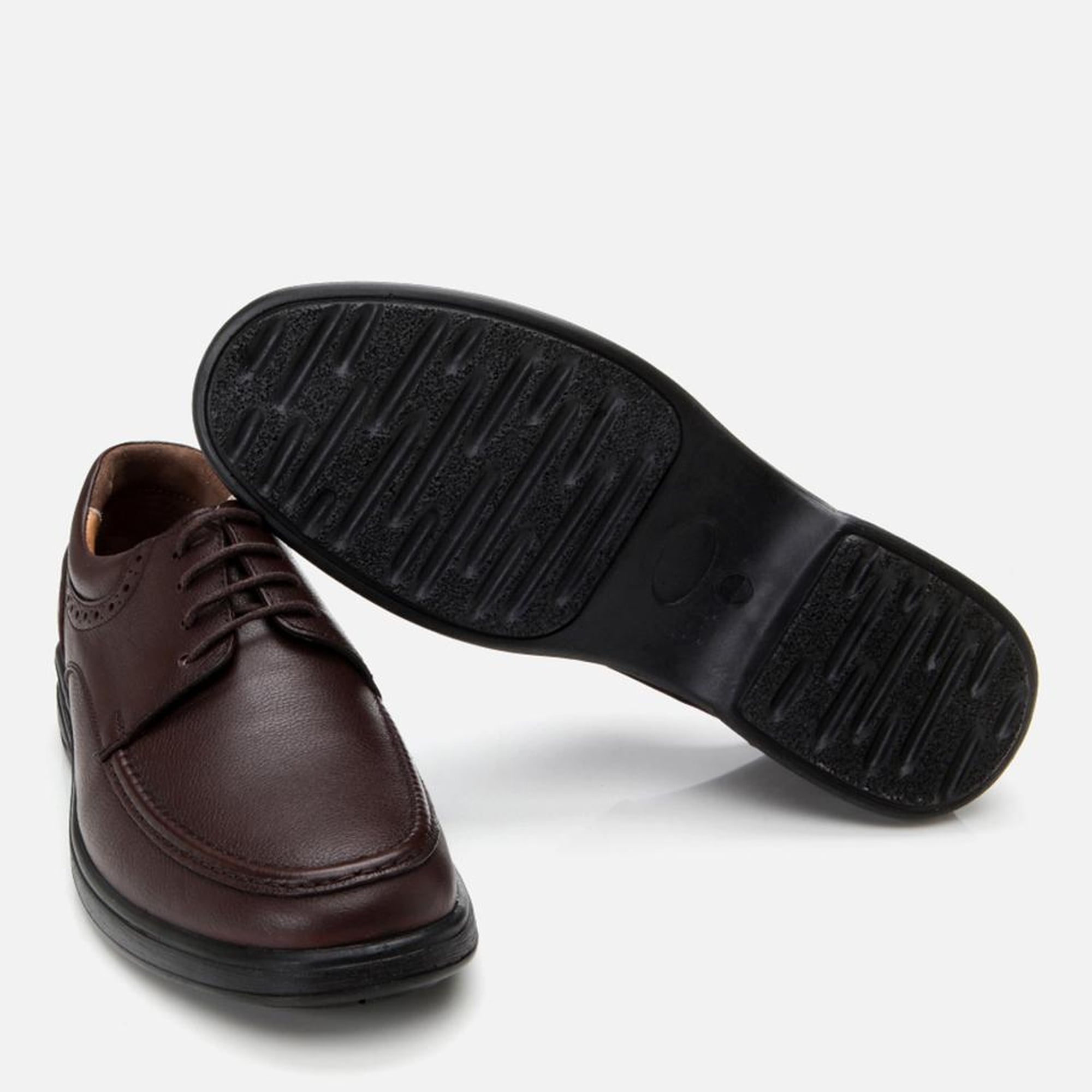 Erkek Deri Kahverengi Rahat Günlük Ayakkabı