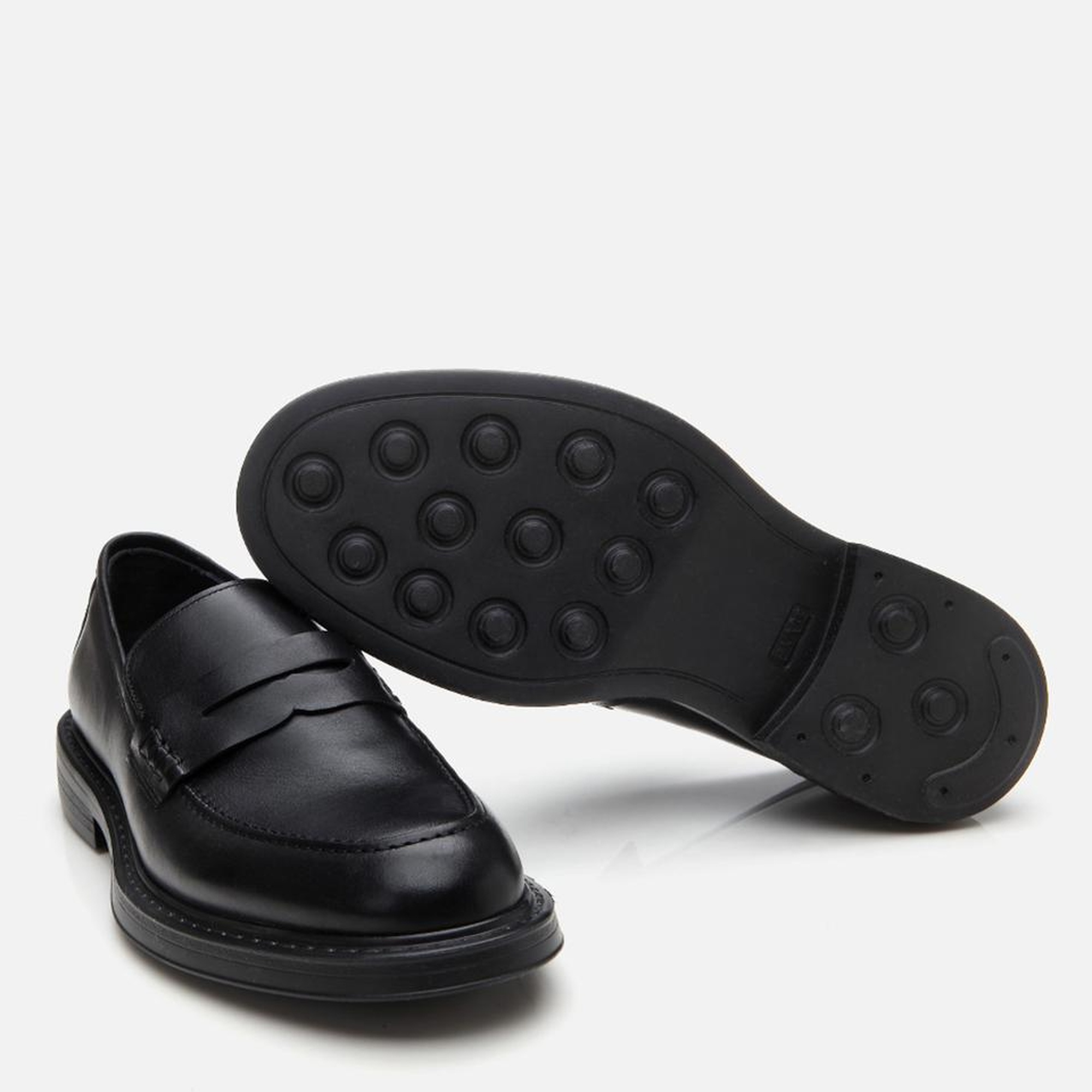 Erkek Deri Siyah Ultra Hafif Tabanlı Klasik Loafer