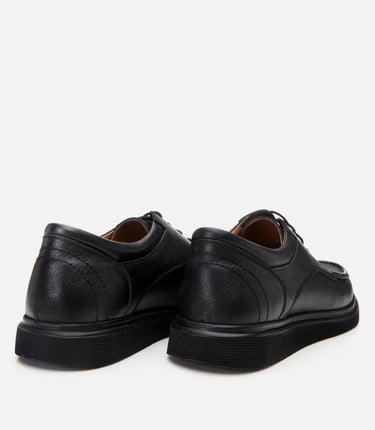  Erkek Deri Siyah Rahat Günlük Ayakkabı