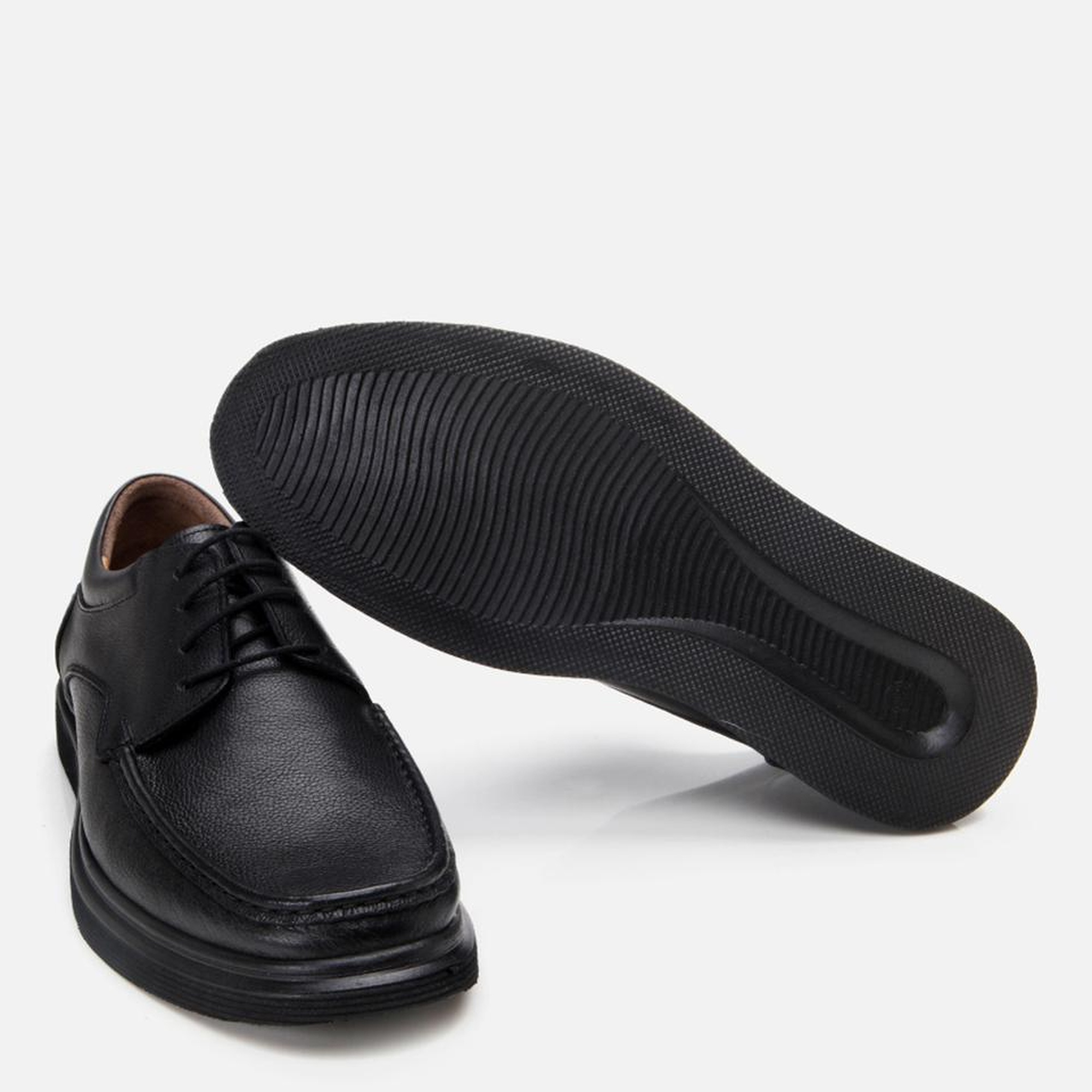 Erkek Deri Siyah Rahat Günlük Ayakkabı