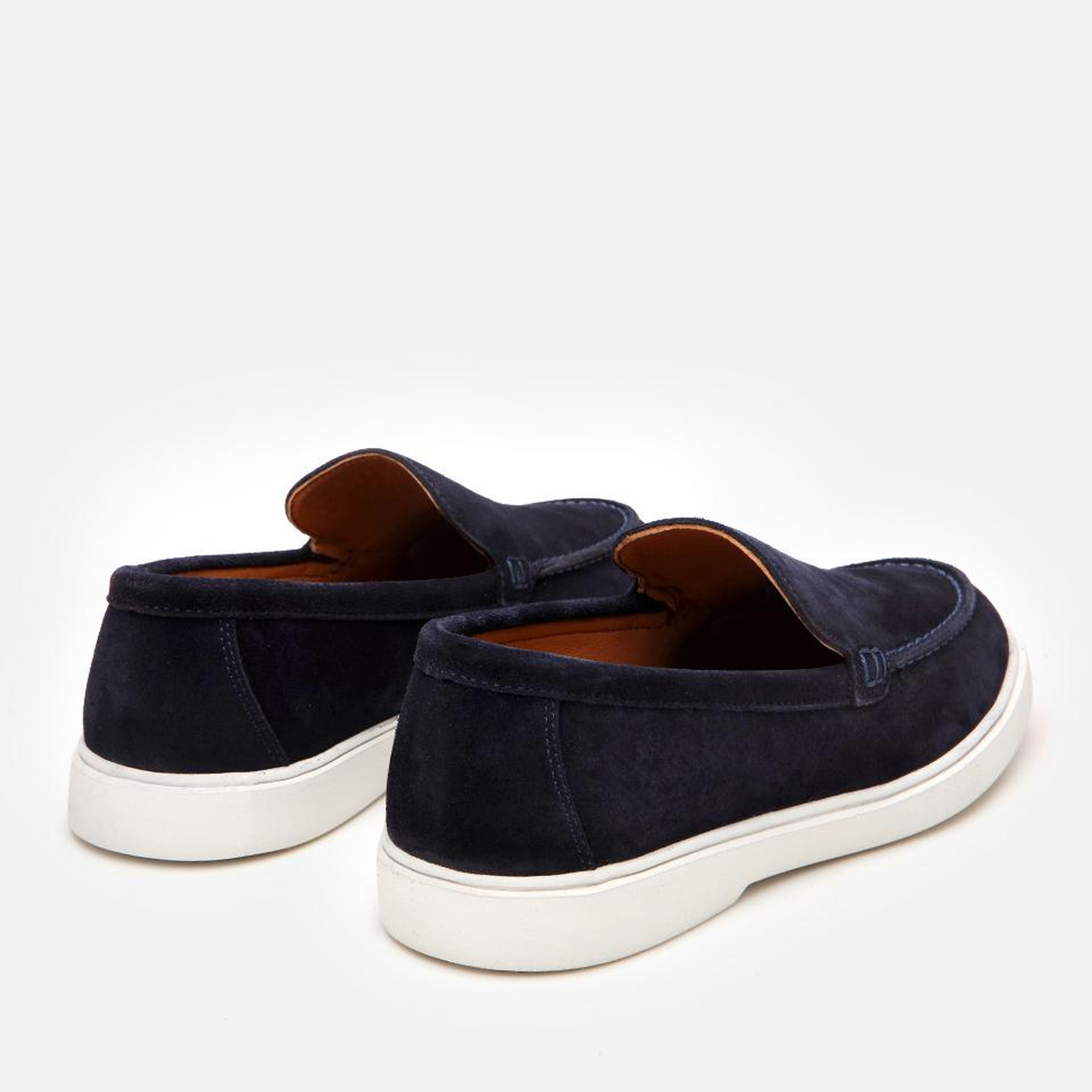 Erkek Süet Deri Lacivert Günlük Loafer