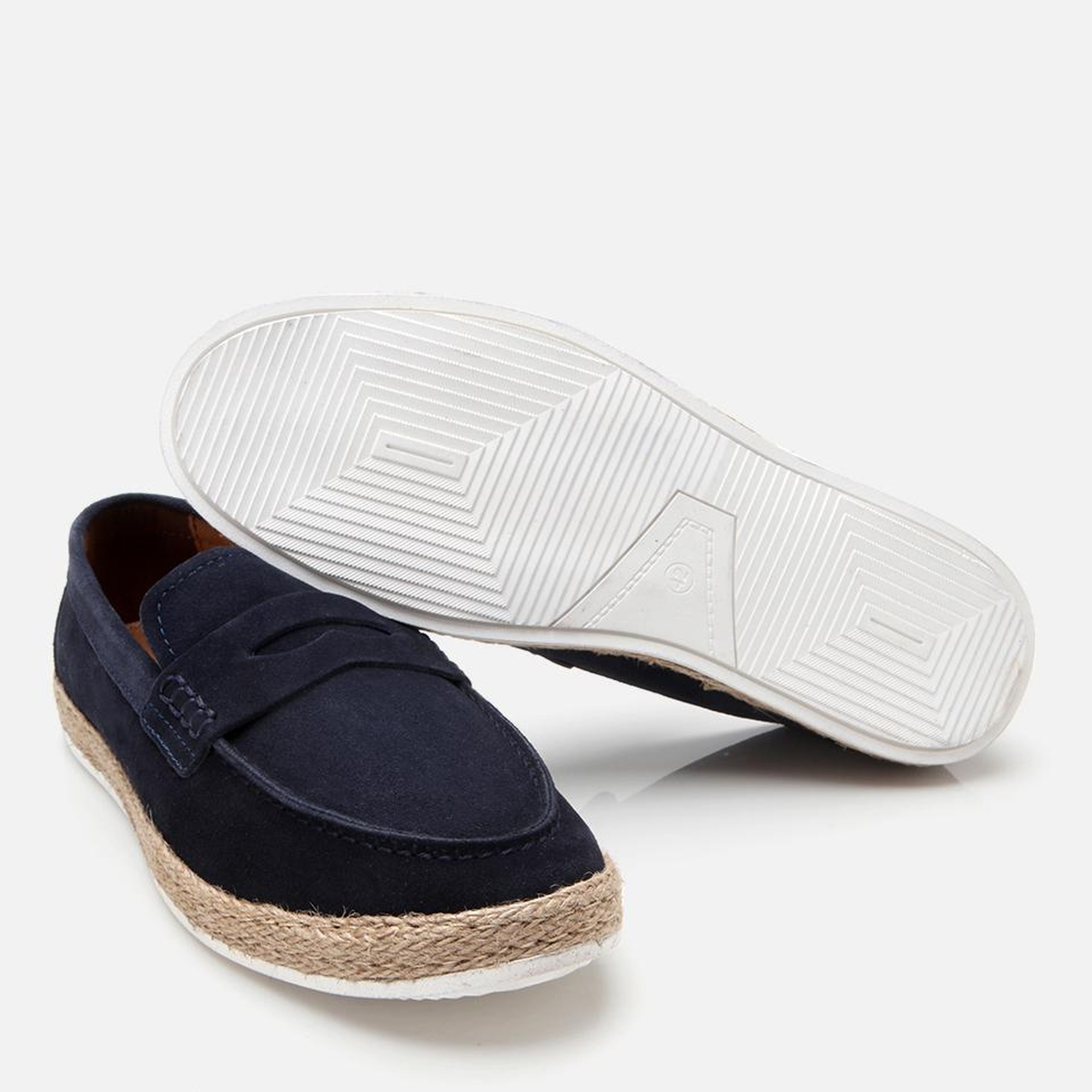 Erkek Süet Deri Lacivert Ultra Hafif Tabanlı Loafer