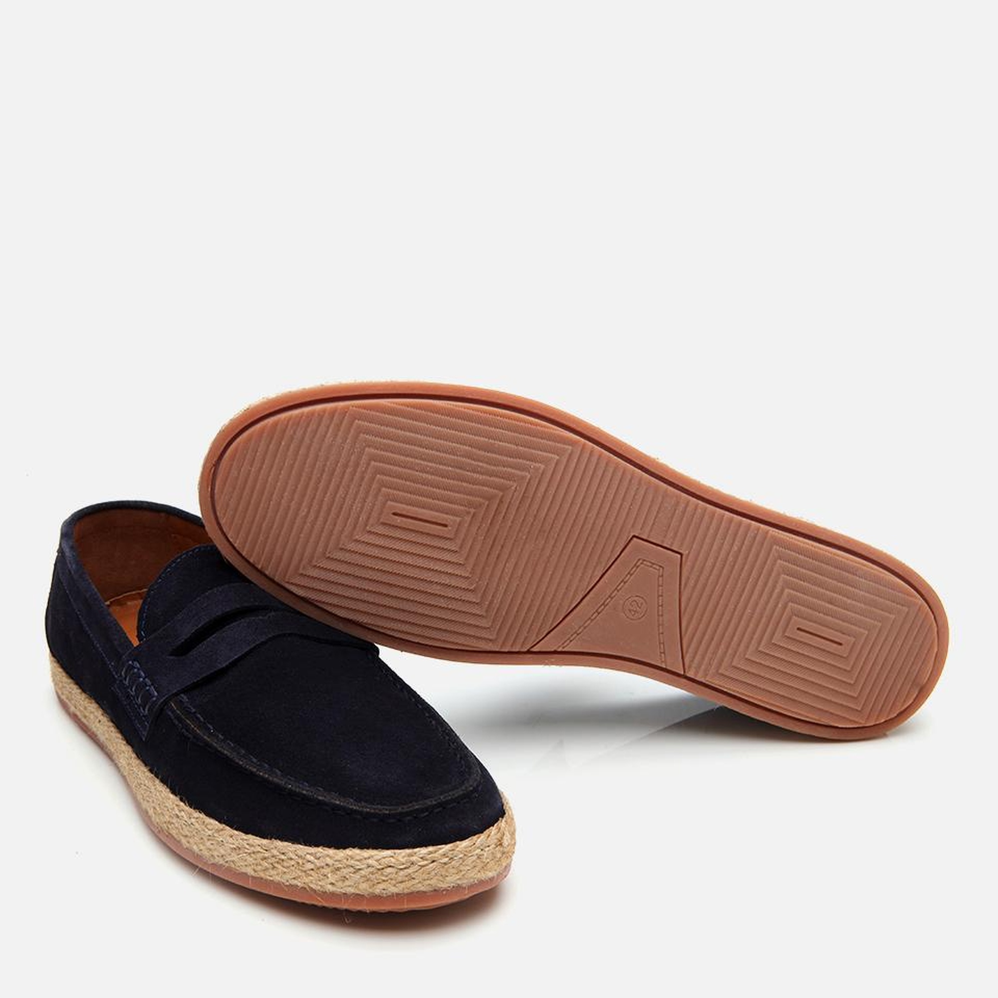 Erkek Süet Deri Lacivert Ultra Hafif Tabanlı Loafer