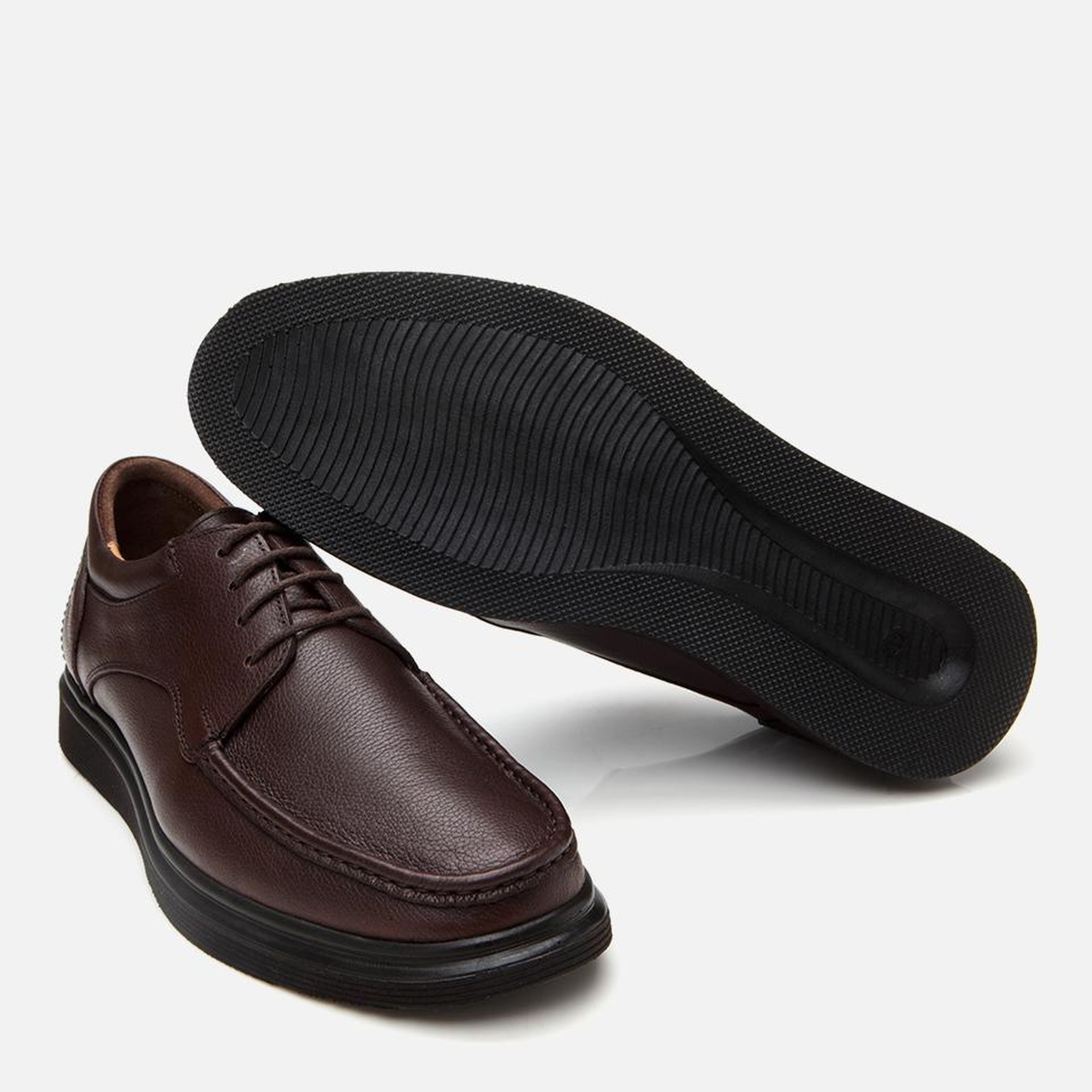 Erkek Deri Kahverengi Rahat Günlük Ayakkabı