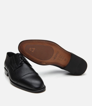  Erkek Deri Siyah Klasik Ayakkabı