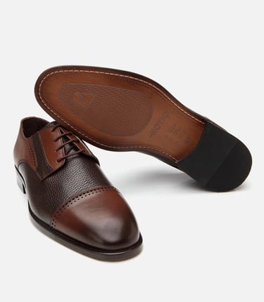  Erkek Deri Kahverengi Klasik Ayakkabı