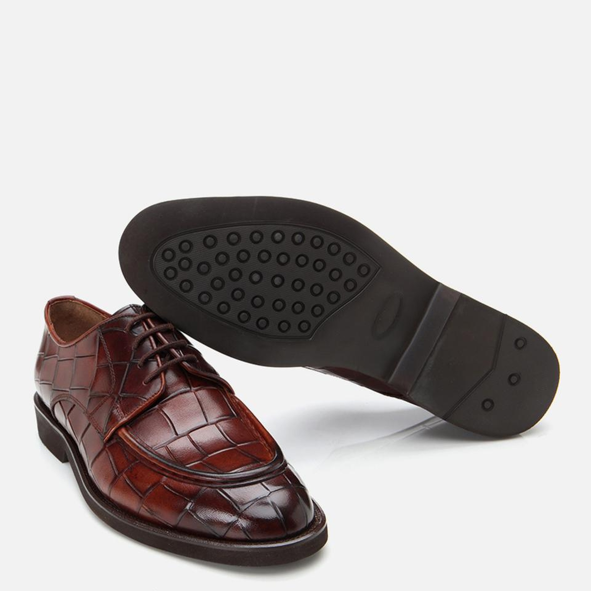 Erkek Deri Taba Hafif Tabanlı Şık Klasik Ayakkabı