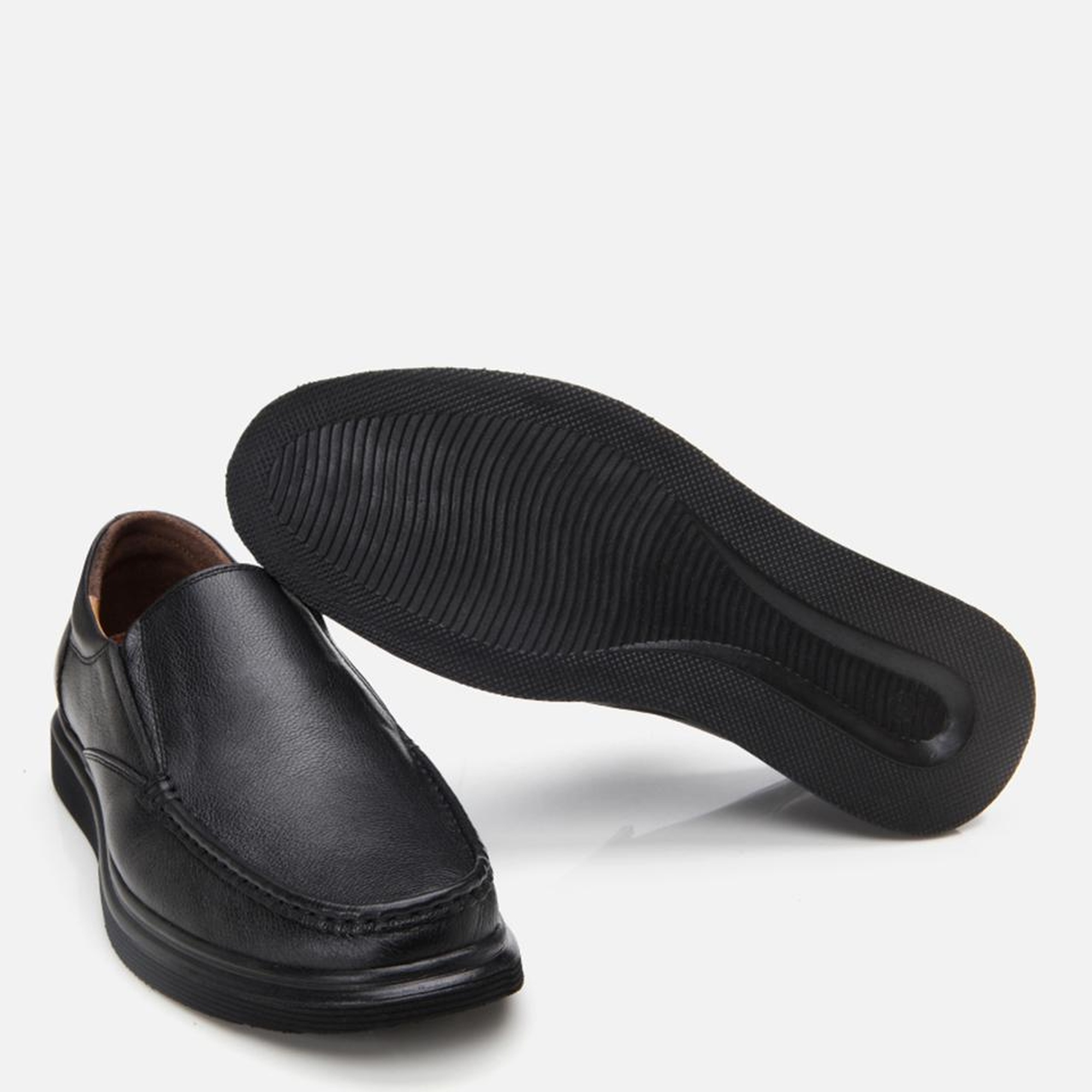 Erkek Deri Siyah Rahat Günlük Ayakkabı