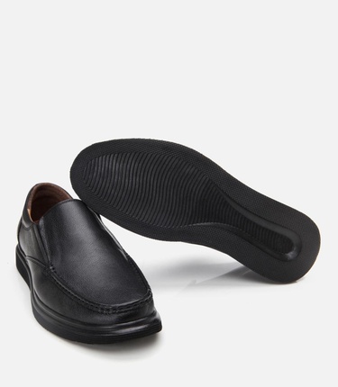  Erkek Deri Siyah Rahat Günlük Ayakkabı