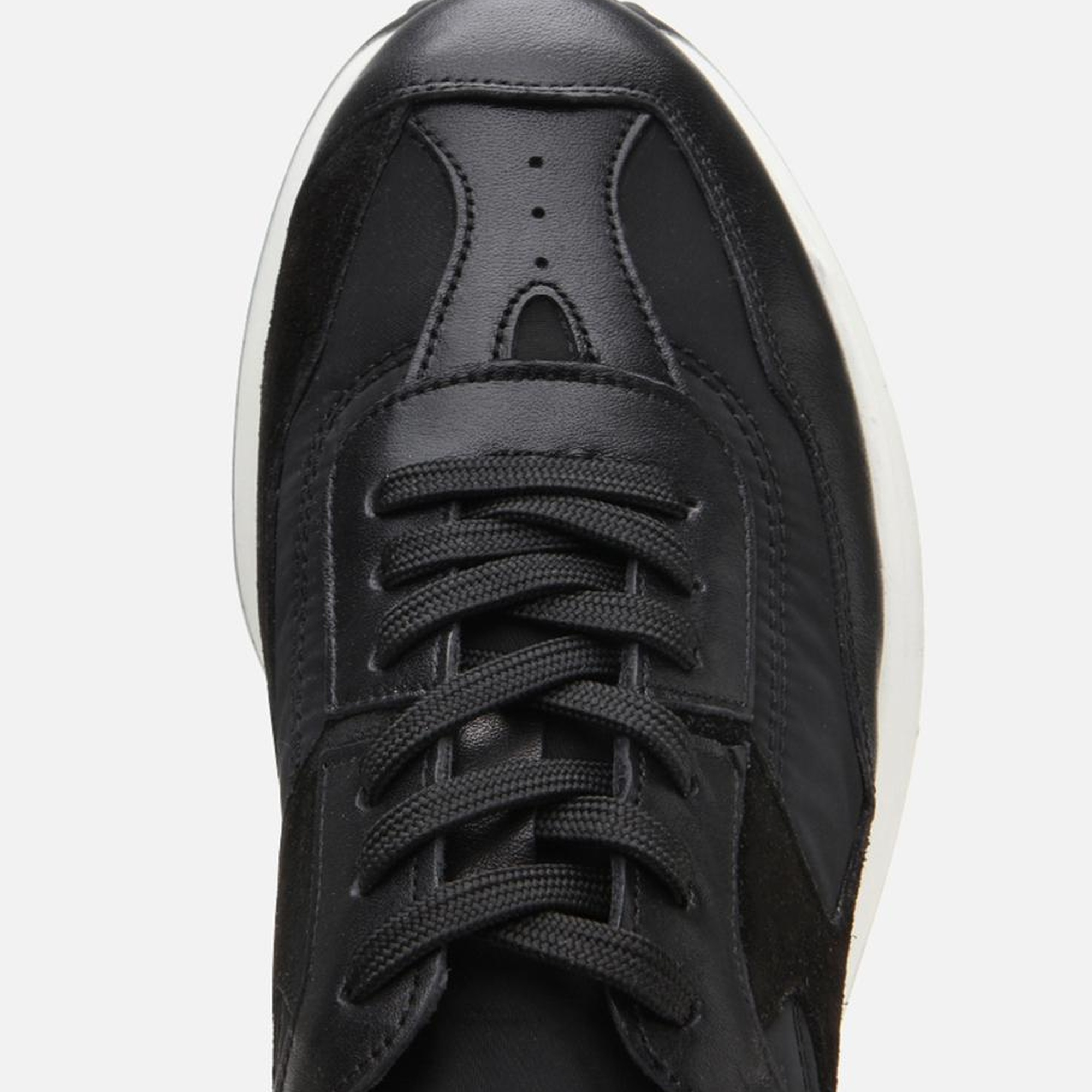 Erkek Süet Deri Siyah Ultra Hafif Tabanlı Spor Ayakkabı