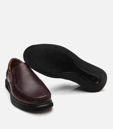  Erkek Deri Kahverengi Rahat Günlük Ayakkabı