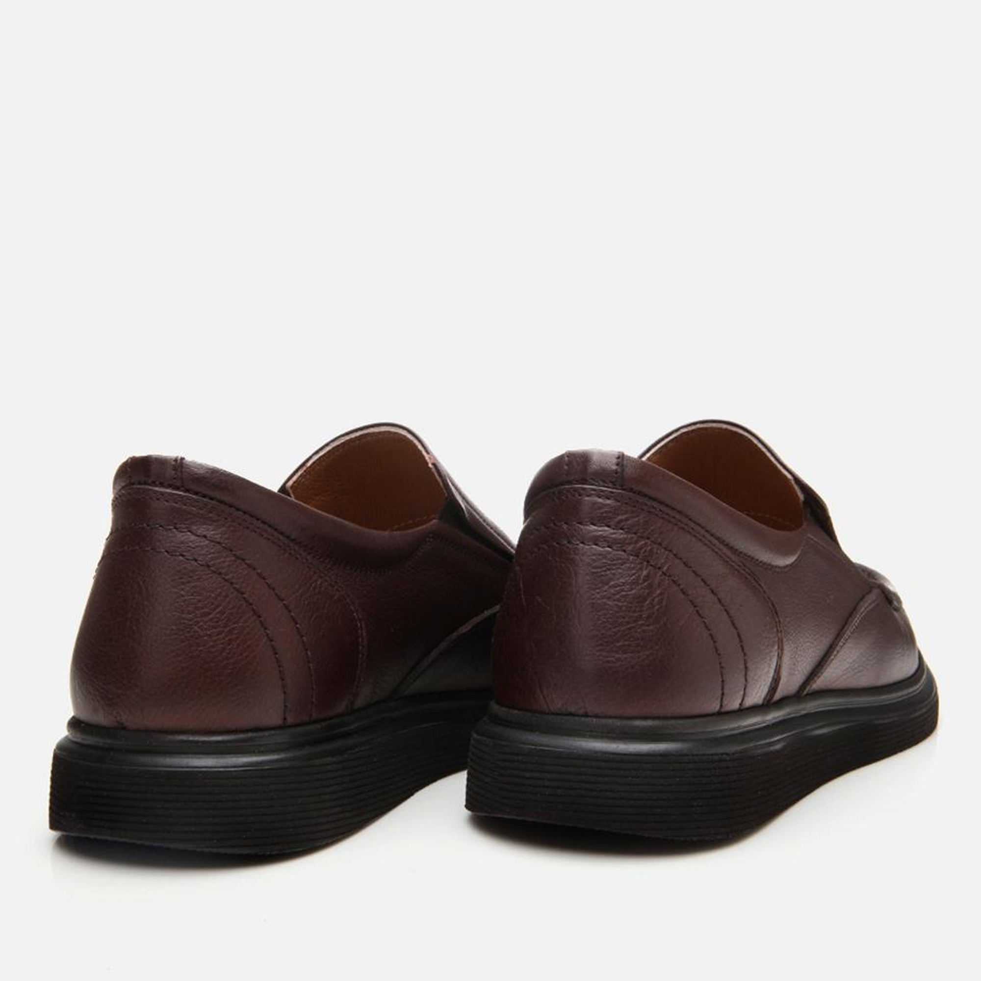 Erkek Deri Kahverengi Rahat Günlük Ayakkabı